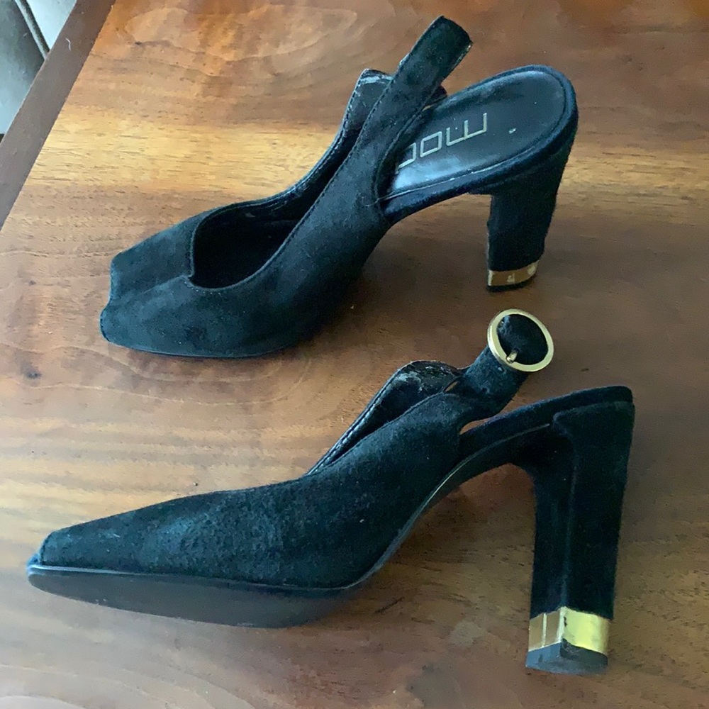 Moda Spana Slingback Suede Heels